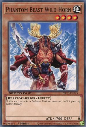 Phantom Beast Wild-Horn (SBCB-EN045) - Speed Duel: Battle City Box 1st Edition Speed Duel: Battle City Box Yugioh Single  Squirtle Squad Card Shop.
