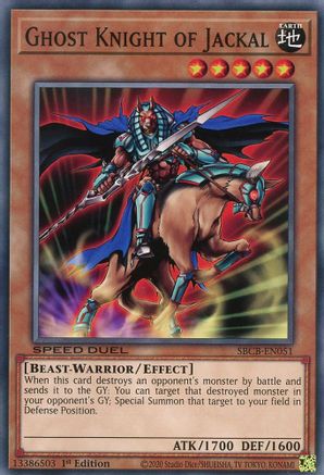Ghost Knight of Jackal (SBCB-EN051) - Speed Duel: Battle City Box 1st Edition Speed Duel: Battle City Box Yugioh Single  Squirtle Squad Card Shop.