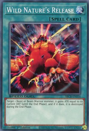 Wild Nature's Release (SBCB-EN054) - Speed Duel: Battle City Box 1st Edition Speed Duel: Battle City Box Yugioh Single  Squirtle Squad Card Shop.