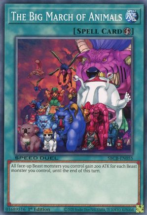 The Big March of Animals (SBCB-EN055) - Speed Duel: Battle City Box 1st Edition Speed Duel: Battle City Box Yugioh Single  Squirtle Squad Card Shop.