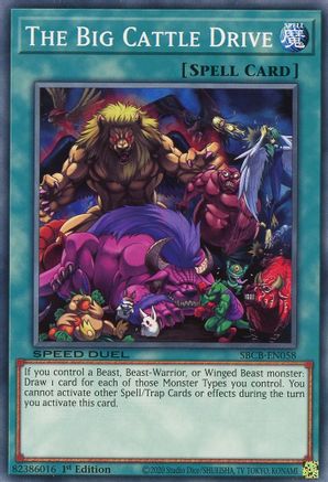 The Big Cattle Drive (SBCB-EN058) - Speed Duel: Battle City Box 1st Edition Speed Duel: Battle City Box Yugioh Single  Squirtle Squad Card Shop.