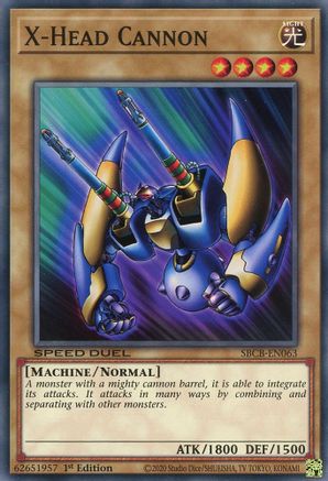 X-Head Cannon (SBCB-EN063) - Speed Duel: Battle City Box 1st Edition Speed Duel: Battle City Box Yugioh Single  Squirtle Squad Card Shop.
