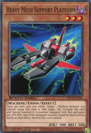 Heavy Mech Support Platform (SBCB-EN066) - Speed Duel: Battle City Box 1st Edition Speed Duel: Battle City Box Yugioh Single  Squirtle Squad Card Shop.