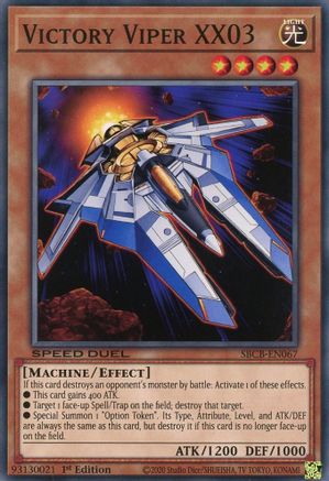 Victory Viper XX03 (SBCB-EN067) - Speed Duel: Battle City Box 1st Edition Speed Duel: Battle City Box Yugioh Single  Squirtle Squad Card Shop.