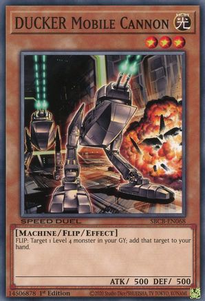 DUCKER Mobile Cannon (SBCB-EN068) - Speed Duel: Battle City Box 1st Edition Speed Duel: Battle City Box Yugioh Single  Squirtle Squad Card Shop.