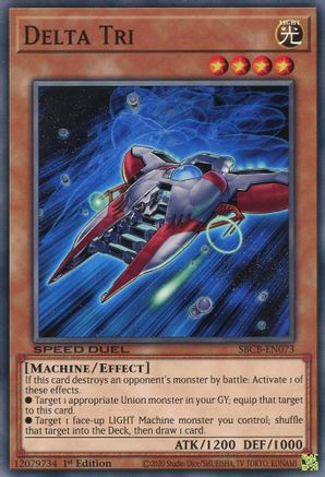Delta Tri (SBCB-EN073) - Speed Duel: Battle City Box 1st Edition Speed Duel: Battle City Box Yugioh Single  Squirtle Squad Card Shop.