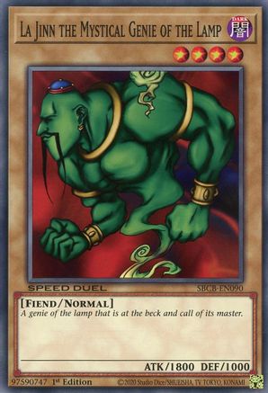 La Jinn the Mystical Genie of the Lamp (SBCB-EN090) - Speed Duel: Battle City Box 1st Edition Speed Duel: Battle City Box Yugioh Single  Squirtle Squad Card Shop.