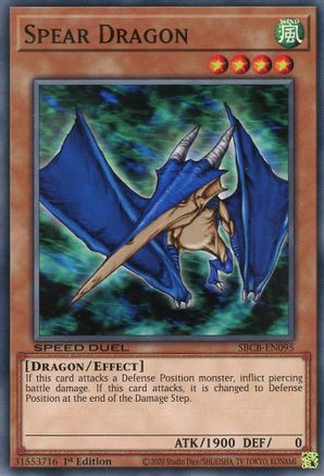 Spear Dragon (SBCB-EN095) - Speed Duel: Battle City Box 1st Edition Speed Duel: Battle City Box Yugioh Single  Squirtle Squad Card Shop.