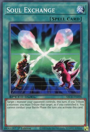 Soul Exchange (SBCB-EN098) - Speed Duel: Battle City Box 1st Edition Speed Duel: Battle City Box Yugioh Single  Squirtle Squad Card Shop.
