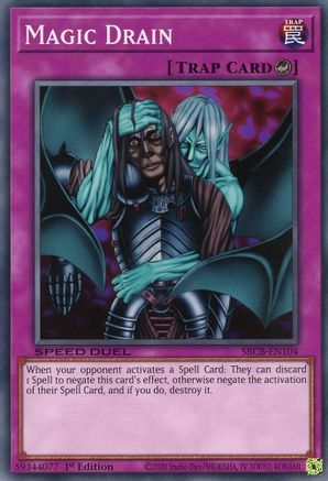 Magic Drain (SBCB-EN104) - Speed Duel: Battle City Box 1st Edition Speed Duel: Battle City Box Yugioh Single  Squirtle Squad Card Shop.