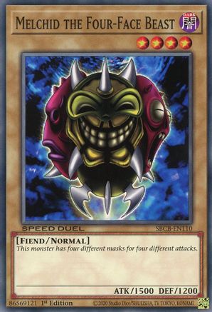 Melchid the Four-Face Beast (SBCB-EN110) - Speed Duel: Battle City Box 1st Edition Speed Duel: Battle City Box Yugioh Single  Squirtle Squad Card Shop.