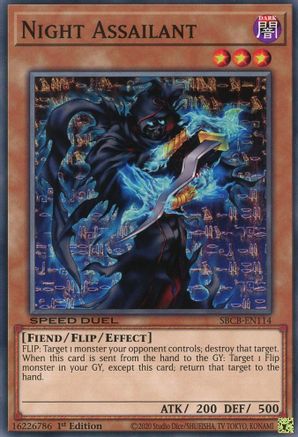 Night Assailant (SBCB-EN114) - Speed Duel: Battle City Box 1st Edition Speed Duel: Battle City Box Yugioh Single  Squirtle Squad Card Shop.
