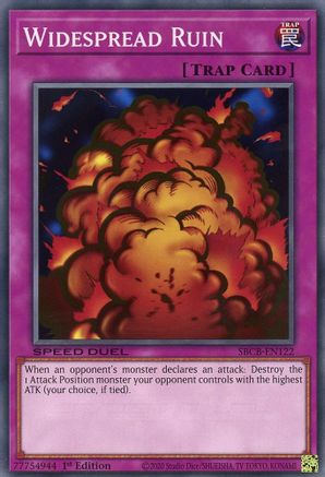 Widespread Ruin (SBCB-EN122) - Speed Duel: Battle City Box 1st Edition Speed Duel: Battle City Box Yugioh Single  Squirtle Squad Card Shop.