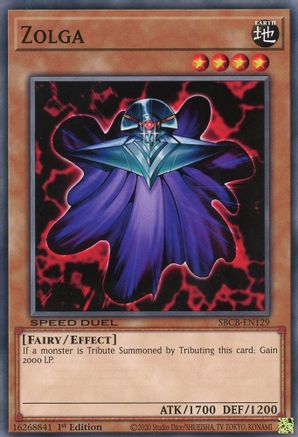 Zolga (SBCB-EN129) - Speed Duel: Battle City Box 1st Edition Speed Duel: Battle City Box Yugioh Single  Squirtle Squad Card Shop.