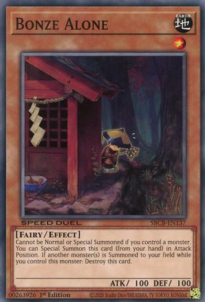 Bonze Alone (SBCB-EN137) - Speed Duel: Battle City Box 1st Edition Speed Duel: Battle City Box Yugioh Single  Squirtle Squad Card Shop.