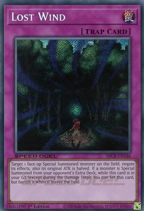 Lost Wind (Secret) (SBCB-EN146) - Speed Duel: Battle City Box 1st Edition Speed Duel: Battle City Box Yugioh Single  Squirtle Squad Card Shop.