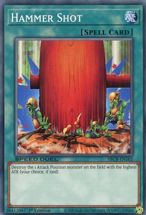 Hammer Shot (SBCB-EN162) - Speed Duel: Battle City Box 1st Edition Speed Duel: Battle City Box Yugioh Single  Squirtle Squad Card Shop.