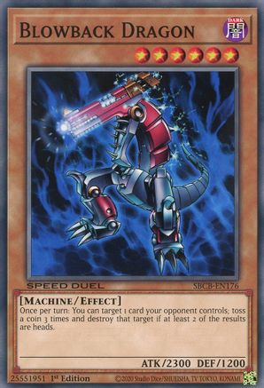 Blowback Dragon (SBCB-EN176) - Speed Duel: Battle City Box 1st Edition Speed Duel: Battle City Box Yugioh Single  Squirtle Squad Card Shop.