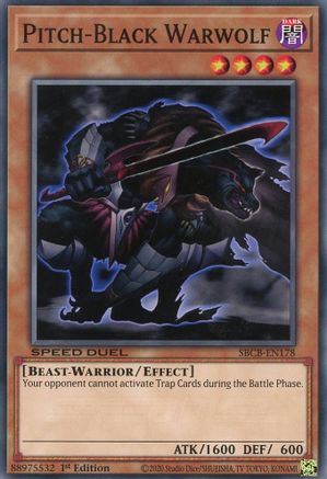 Pitch-Black Warwolf (SBCB-EN178) - Speed Duel: Battle City Box 1st Edition Speed Duel: Battle City Box Yugioh Single  Squirtle Squad Card Shop.