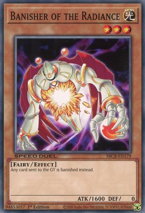 Banisher of the Radiance (SBCB-EN179) - Speed Duel: Battle City Box 1st Edition Speed Duel: Battle City Box Yugioh Single  Squirtle Squad Card Shop.