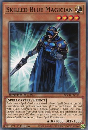 Skilled Blue Magician (SBCB-EN181) - Speed Duel: Battle City Box 1st Edition Speed Duel: Battle City Box Yugioh Single  Squirtle Squad Card Shop.