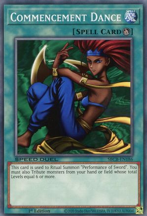 Commencement Dance (SBCB-EN186) - Speed Duel: Battle City Box 1st Edition Speed Duel: Battle City Box Yugioh Single  Squirtle Squad Card Shop.