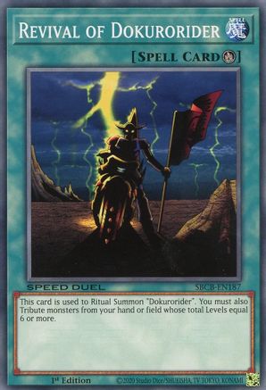 Revival of Dokurorider (SBCB-EN187) - Speed Duel: Battle City Box 1st Edition Speed Duel: Battle City Box Yugioh Single  Squirtle Squad Card Shop.