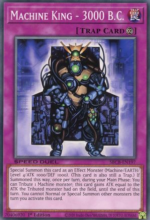 Machine King - 3000 B.C. (SBCB-EN197) - Speed Duel: Battle City Box 1st Edition Speed Duel: Battle City Box Yugioh Single  Squirtle Squad Card Shop.