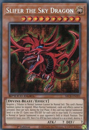 Slifer the Sky Dragon (SBCB-EN201) - Speed Duel: Battle City Box 1st Edition Speed Duel: Battle City Box Yugioh Single  Squirtle Squad Card Shop.