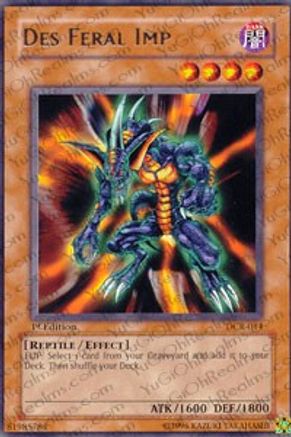 Des Feral Imp (DCR-014) - Dark Crisis 1st Edition Dark Crisis Yugioh Single  Squirtle Squad Card Shop.