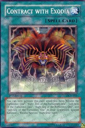 Contract with Exodia (DCR-031) - Dark Crisis Unlimited Dark Crisis Yugioh Single  Squirtle Squad Card Shop.