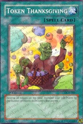 Token Thanksgiving (DCR-041) - Dark Crisis Unlimited Dark Crisis Yugioh Single  Squirtle Squad Card Shop.