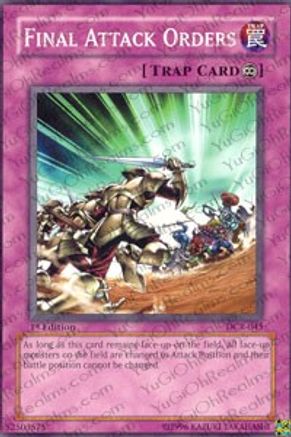 Final Attack Orders (DCR-045) - Dark Crisis 1st Edition Dark Crisis Yugioh Single  Squirtle Squad Card Shop.