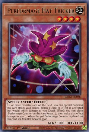 Performage Hat Tricker (GEIM-EN038) - Genesis Impact 1st Edition Genesis Impact Yugioh Single  Squirtle Squad Card Shop.