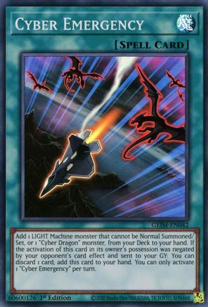 Cyber Emergency (GEIM-EN042) - Genesis Impact 1st Edition Genesis Impact Yugioh Single  Squirtle Squad Card Shop.