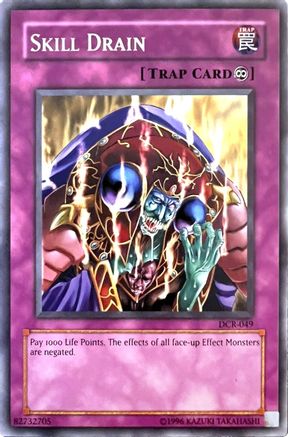 Skill Drain (DCR-049) - Dark Crisis 1st Edition Dark Crisis Yugioh Single  Squirtle Squad Card Shop.