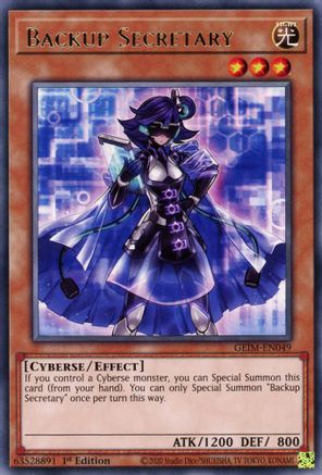 Backup Secretary (GEIM-EN049) - Genesis Impact 1st Edition Genesis Impact Yugioh Single  Squirtle Squad Card Shop.