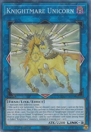 Knightmare Unicorn (CR) (GEIM-EN050) - Genesis Impact 1st Edition Genesis Impact Yugioh Single  Squirtle Squad Card Shop.
