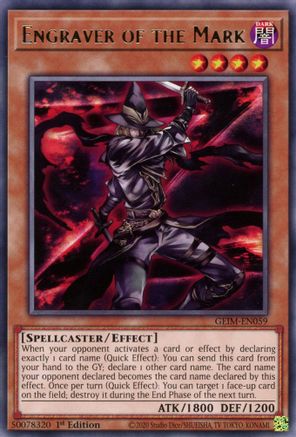Engraver of the Mark (GEIM-EN059) - Genesis Impact 1st Edition Genesis Impact Yugioh Single  Squirtle Squad Card Shop.