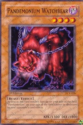 Pandemonium Watchbear (DCR-058) - Dark Crisis 1st Edition Dark Crisis Yugioh Single  Squirtle Squad Card Shop.