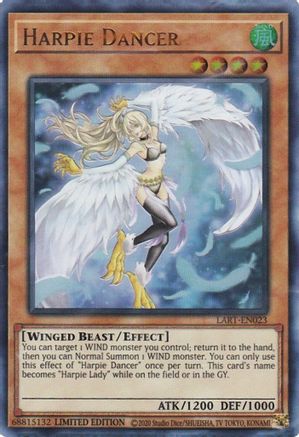 Harpie Dancer (LART-EN023) - The Lost Art Promotion Limited The Lost Art Promotion Yugioh Single  Squirtle Squad Card Shop.