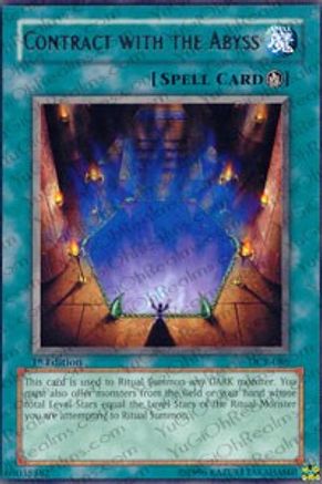 Contract with the Abyss (DCR-086) - Dark Crisis 1st Edition Dark Crisis Yugioh Single  Squirtle Squad Card Shop.
