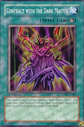 Contract with the Dark Master (DCR-087) - Dark Crisis Unlimited Dark Crisis Yugioh Single  Squirtle Squad Card Shop.
