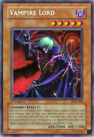 Vampire Lord (DCR-000) - Dark Crisis 1st Edition Dark Crisis Yugioh Single  Squirtle Squad Card Shop.