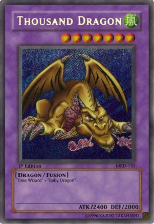 Thousand Dragon (MRD-143) - Metal Raiders 1st Edition Metal Raiders Yugioh Single  Squirtle Squad Card Shop.