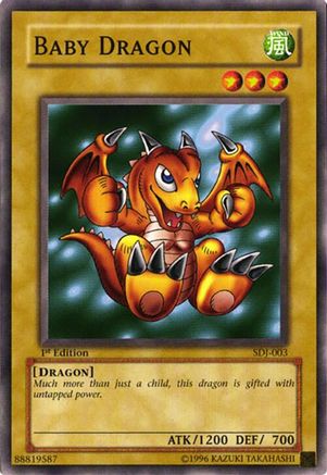Baby Dragon (SDJ-003) - Starter Deck: Joey Unlimited Starter Deck: Joey Yugioh Single  Squirtle Squad Card Shop.