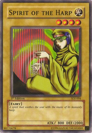 Spirit of the Harp (SDJ-004) - Starter Deck: Joey Unlimited Starter Deck: Joey Yugioh Single  Squirtle Squad Card Shop.