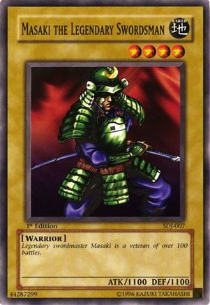 Masaki the Legendary Swordsman (SDJ-007) - Starter Deck: Joey Unlimited Starter Deck: Joey Yugioh Single  Squirtle Squad Card Shop.