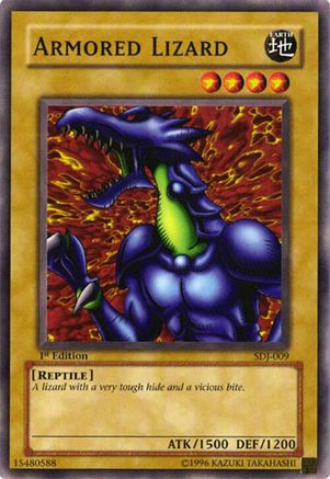 Armored Lizard (SDJ-009) - Starter Deck: Joey 1st Edition Starter Deck: Joey Yugioh Single  Squirtle Squad Card Shop.
