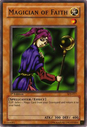 Magician of Faith (SDJ-017) - Starter Deck: Joey Unlimited Starter Deck: Joey Yugioh Single  Squirtle Squad Card Shop.